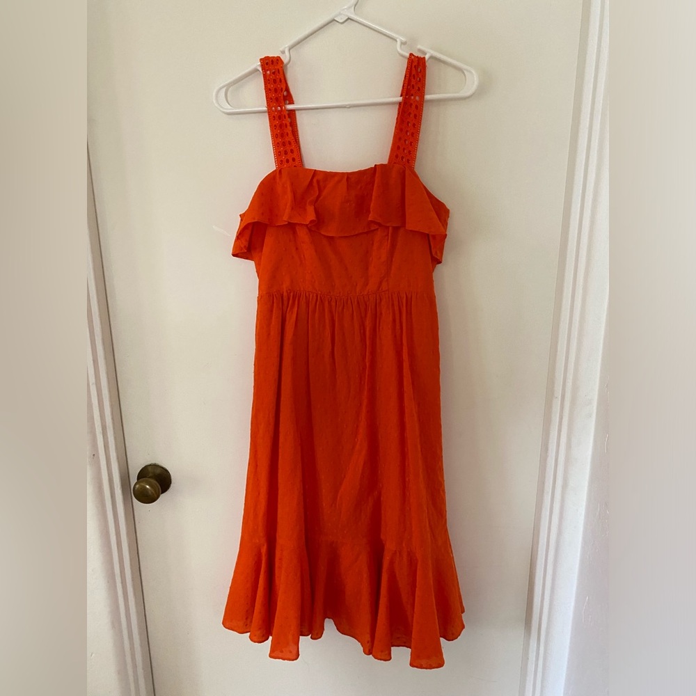 JCREW Orange Dress for Fall